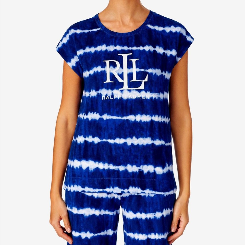 Lauren Ralph Lauren Short Sleeve Printed Pajama To